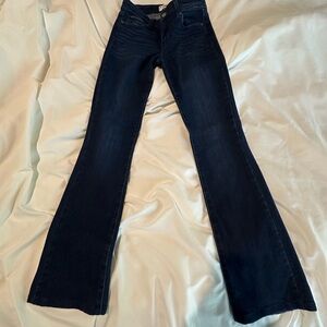 PAIGE Manhattan Dark Blue Bootcut Women's Jeans